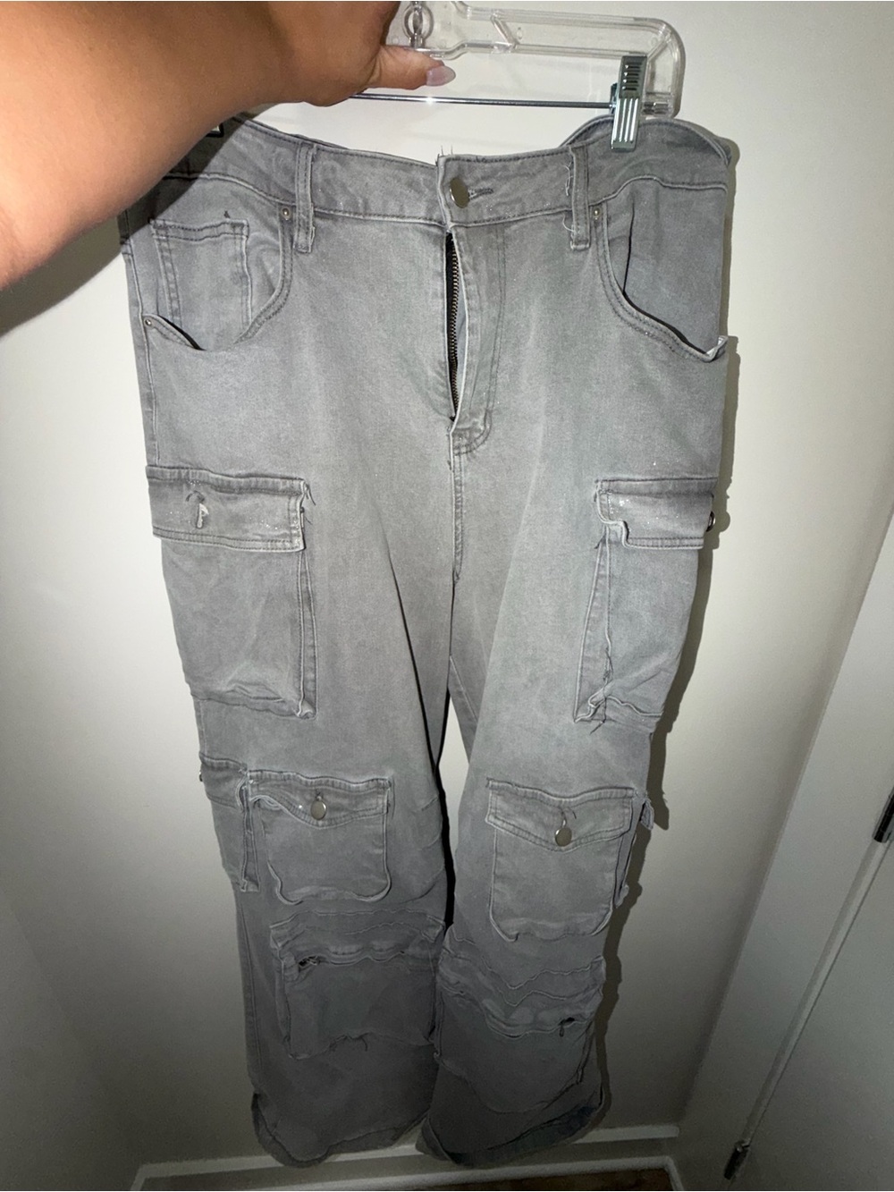 Gray Cargo Pants